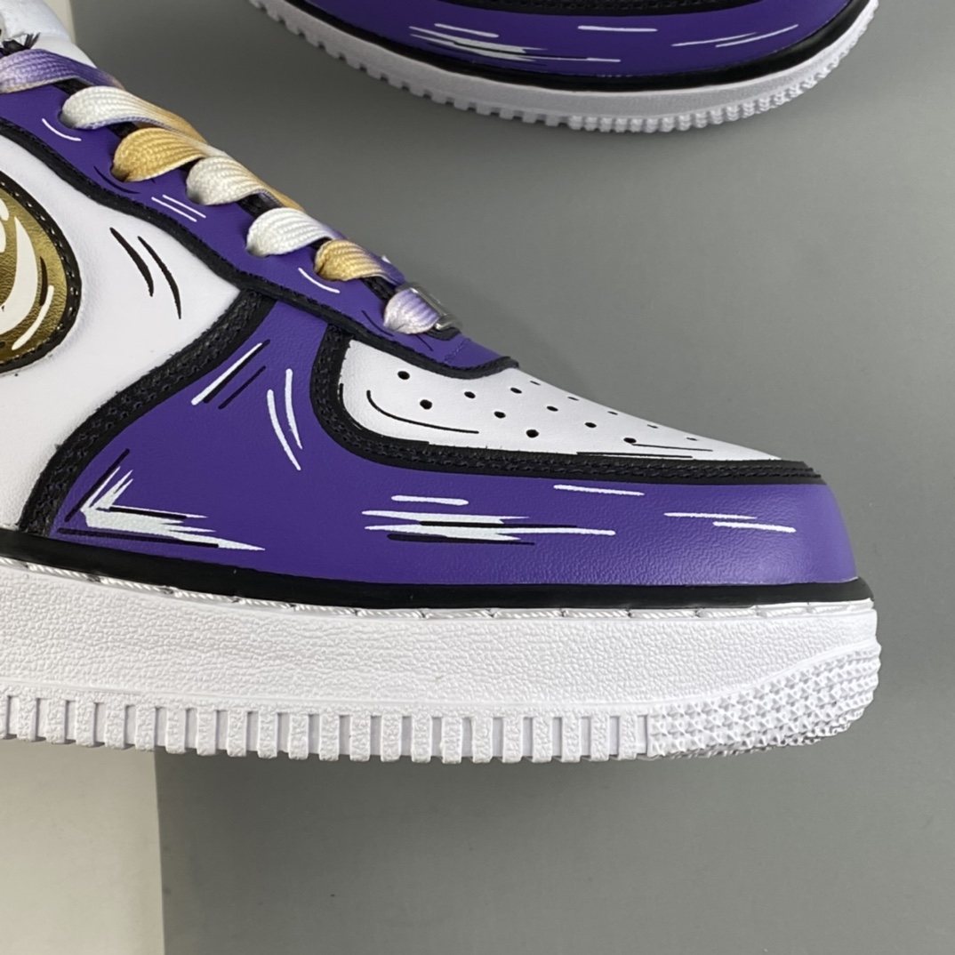 P260  NIKE Air Force 1 Low’07 紫金湖人配色 空军一号低帮休闲板鞋 CW2288-111