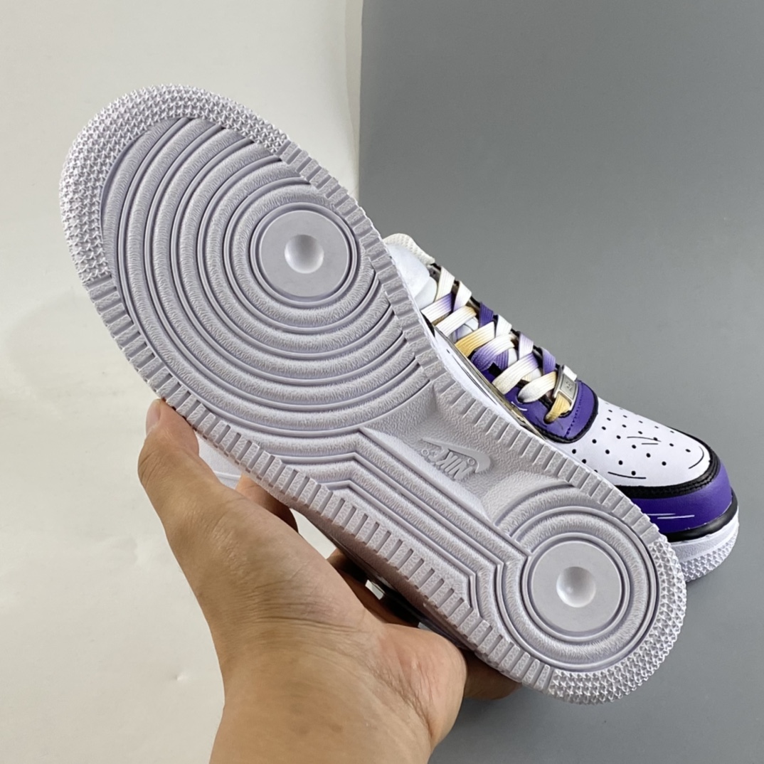 P260  NIKE Air Force 1 Low’07 紫金湖人配色 空军一号低帮休闲板鞋 CW2288-111