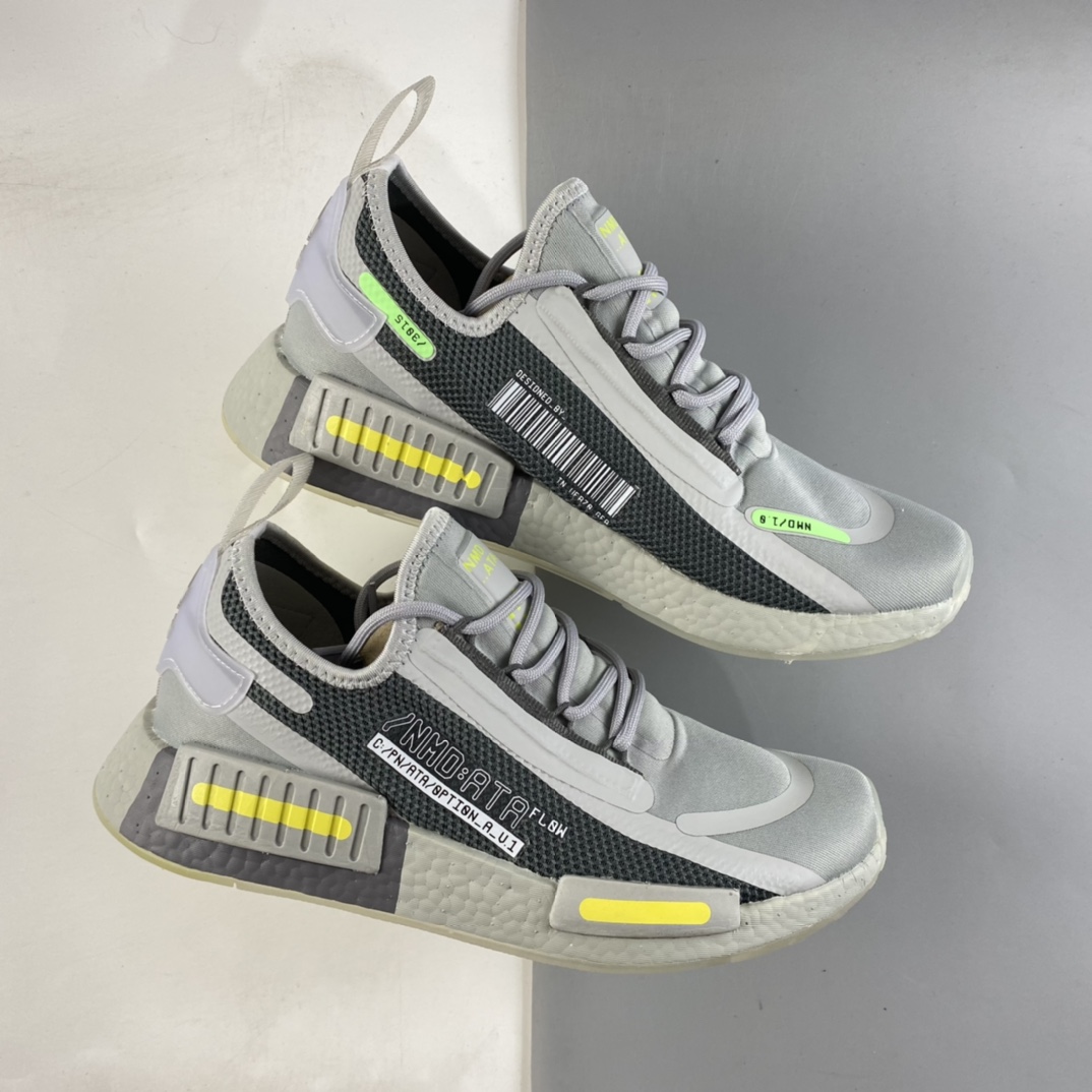 P190  AD NMD_R1 SPECTOO 阿迪三叶草低帮休闲爆米花跑步鞋 FZ3202