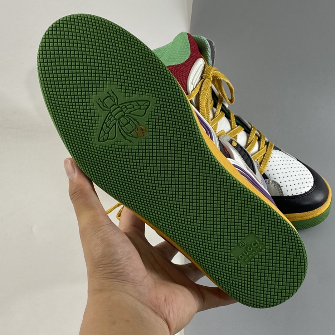 P550  Gucci Basket 古驰21新款高帮拼色篮球运动休闲鞋