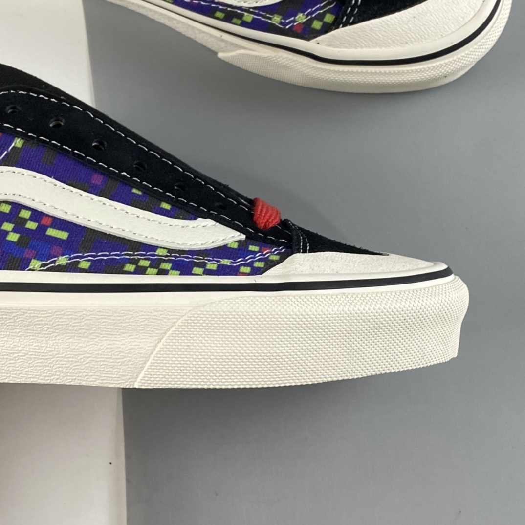 P150  Vans Style 36 Cecon SF 包头魔方块变形七彩方格新版翻盖鞋盒 VN0A3MVL2XY