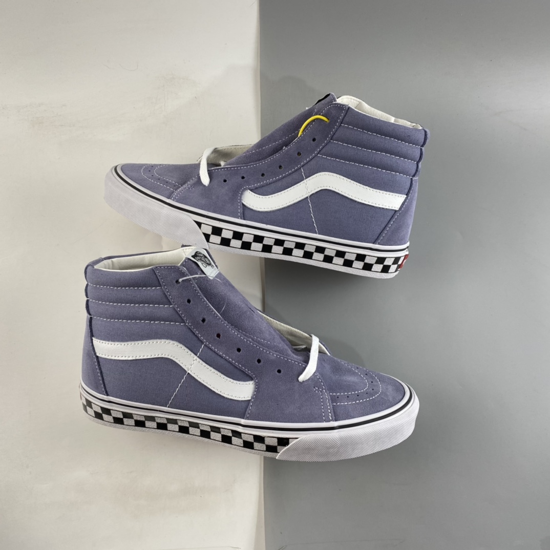 P160  Vans SK8-Hi 灰蓝色棋盘格经典系列 VN0A4U3C2RM