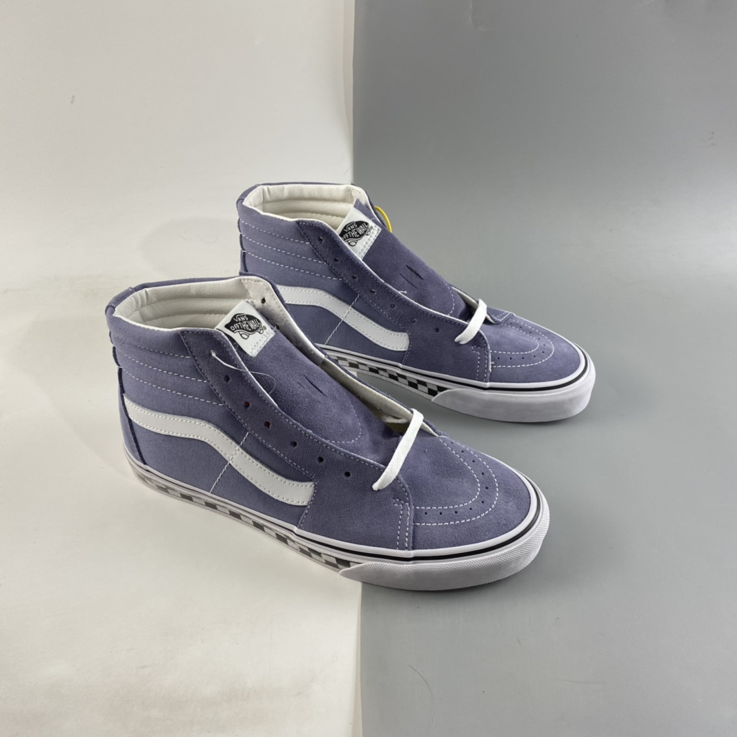 P160  Vans SK8-Hi 灰蓝色棋盘格经典系列 VN0A4U3C2RM