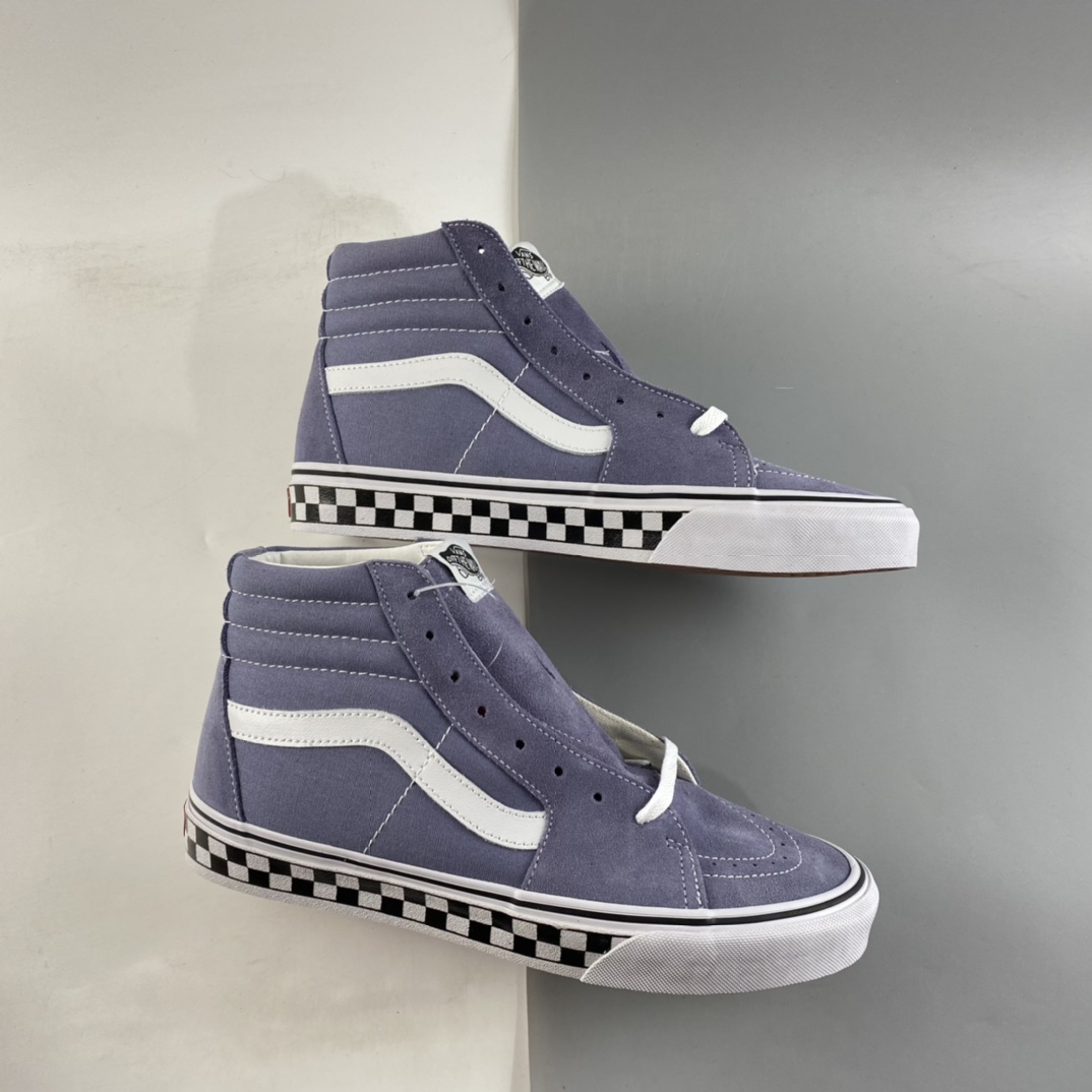 P160  Vans SK8-Hi 灰蓝色棋盘格经典系列 VN0A4U3C2RM