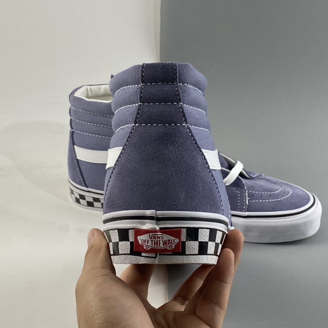 P160  Vans SK8-Hi 灰蓝色棋盘格经典系列 VN0A4U3C2RM
