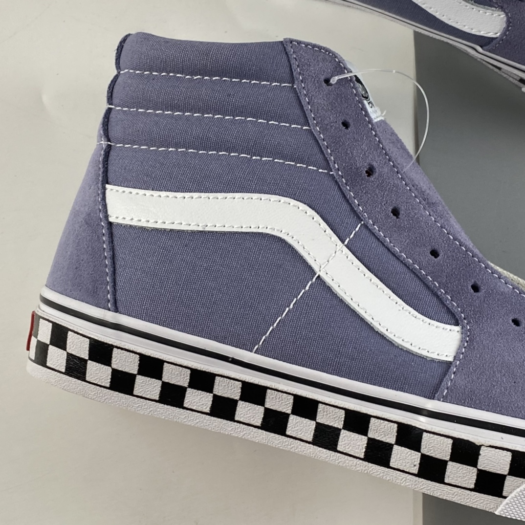 P160  Vans SK8-Hi 灰蓝色棋盘格经典系列 VN0A4U3C2RM