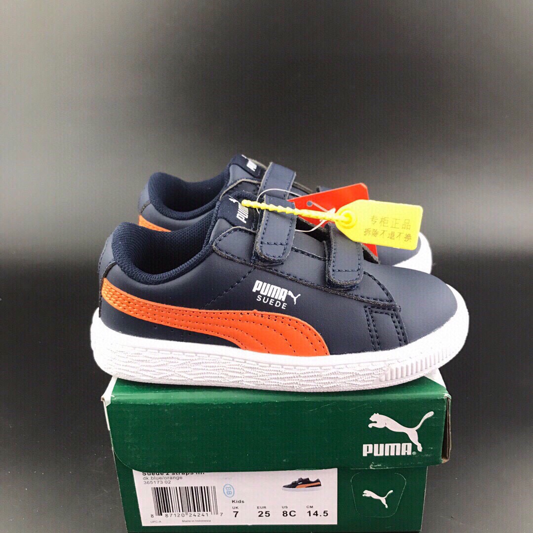 PUMA double-button magic sticker, Child Childens Shoes, foreign trade list, high-end quality, head pelt, 24-35 - 图片 2