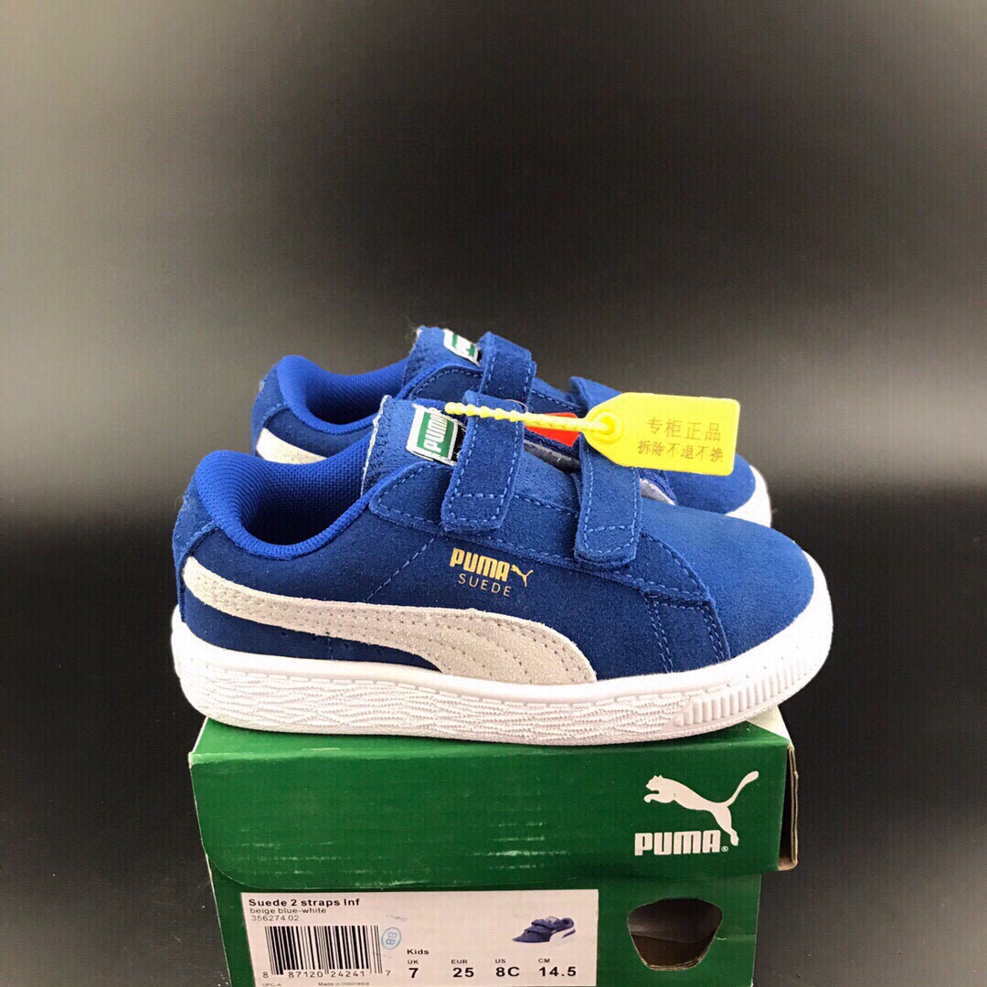 PUMA double-button magic sticker, Child Childens Shoes, foreign trade list, high-end quality, head pelt, 24-35 - 图片 4