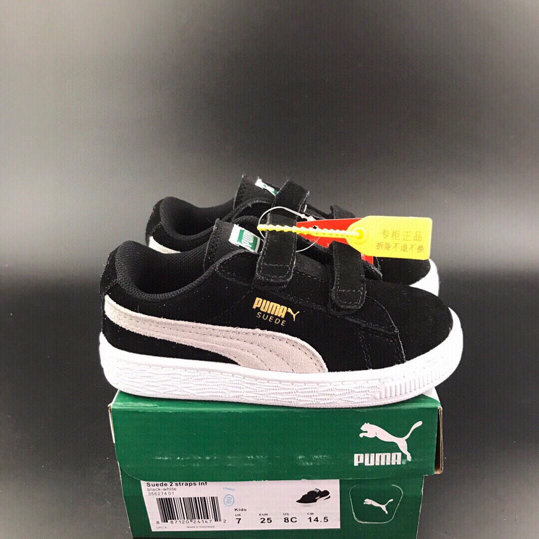 PUMA double-button magic sticker, Child Childens Shoes, foreign trade list, high-end quality, head pelt, 24-35 - 图片 5