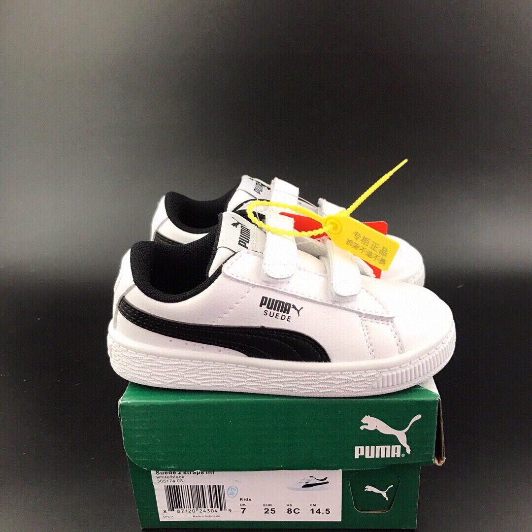 PUMA double-button magic sticker, Child Childens Shoes, foreign trade list, high-end quality, head pelt, 24-35 - 图片 7
