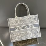 Dior Book Tote Tote Bags Grey Vintage