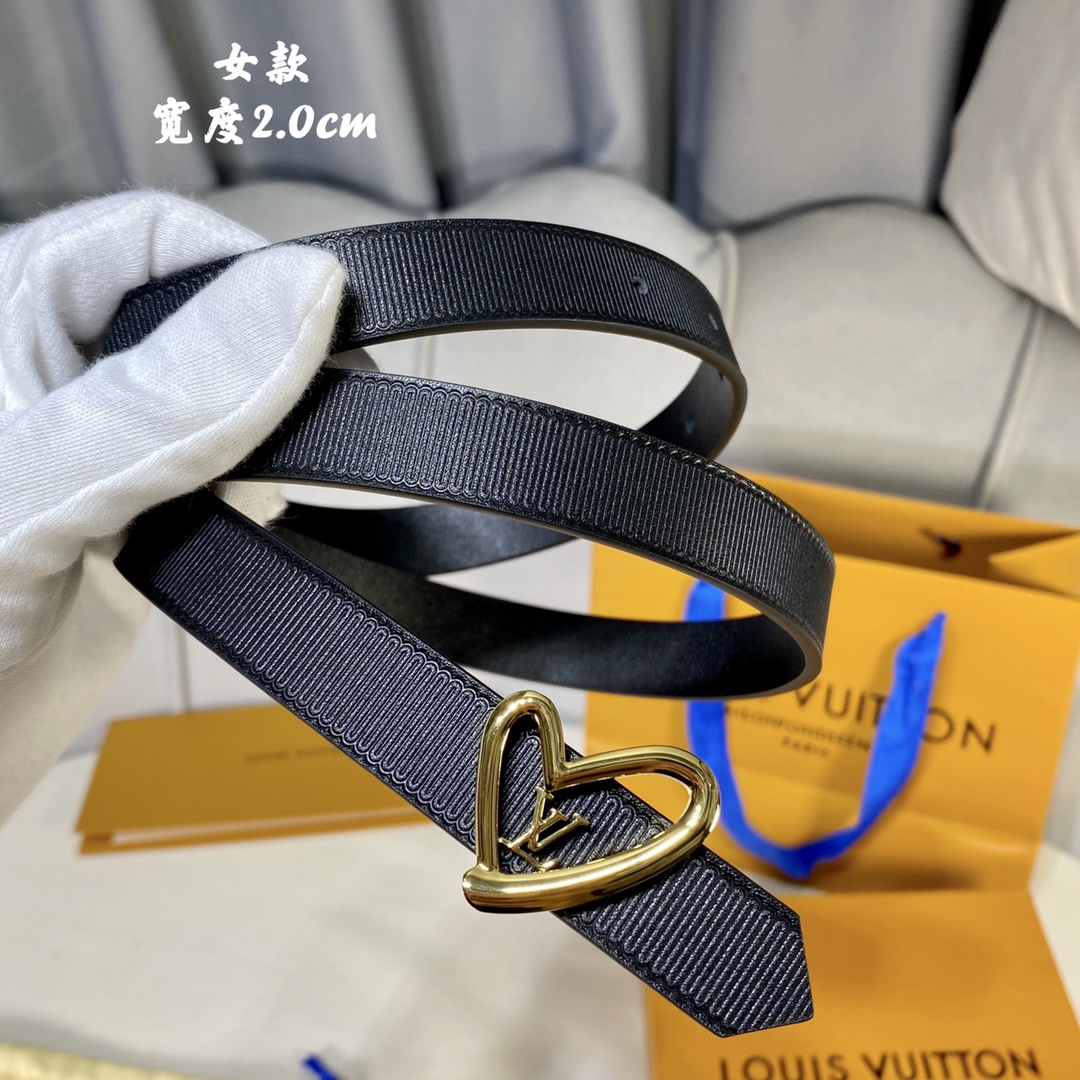 High Quality Replica
 Louis Vuitton Belts Women Calfskin Cowhide