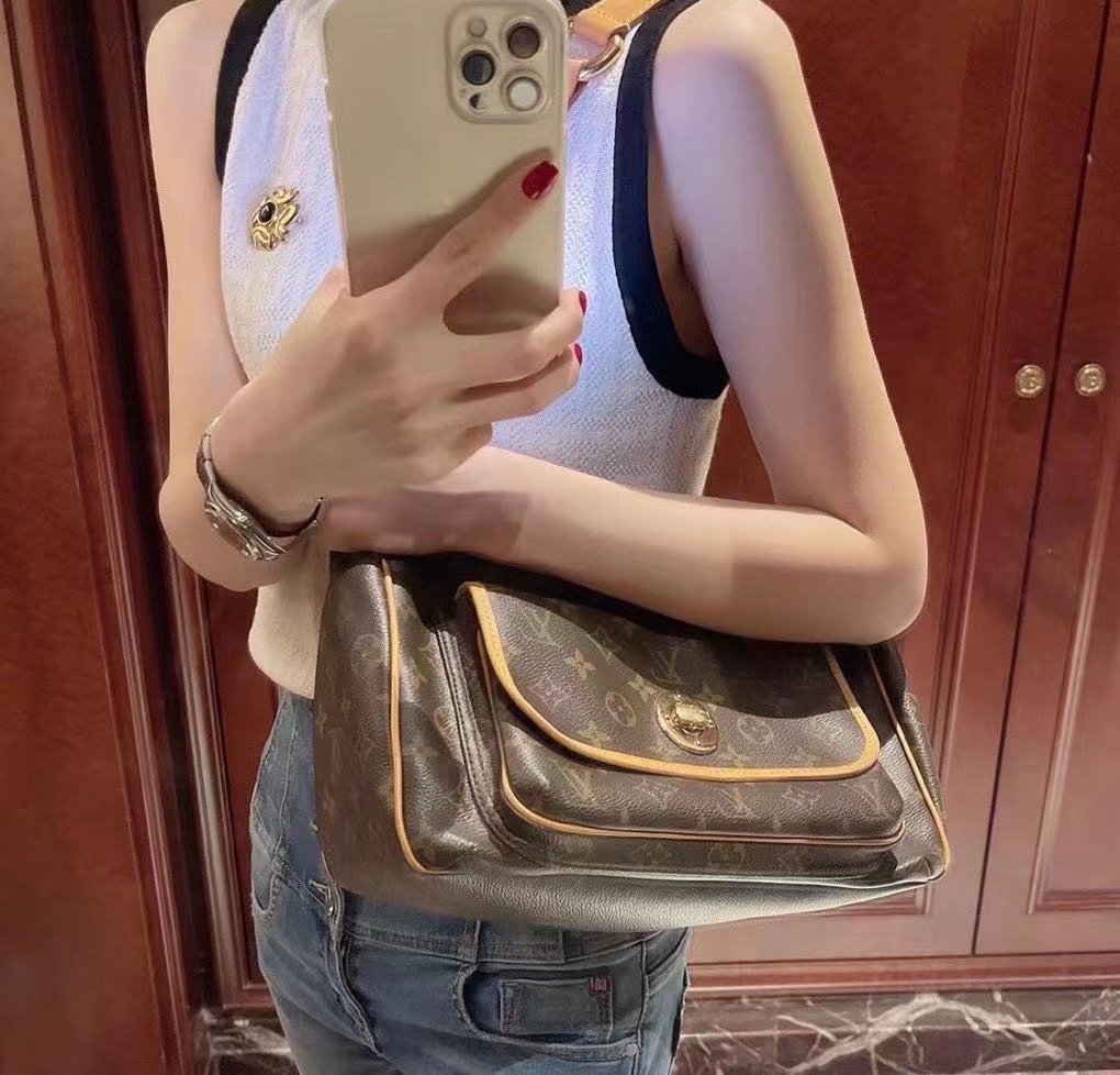 NO:397581,M40077 upper body picture, LV [original skin], louis vuitton19860909M40077 上身图,LV【原厂皮】,louis vuitton,Bag