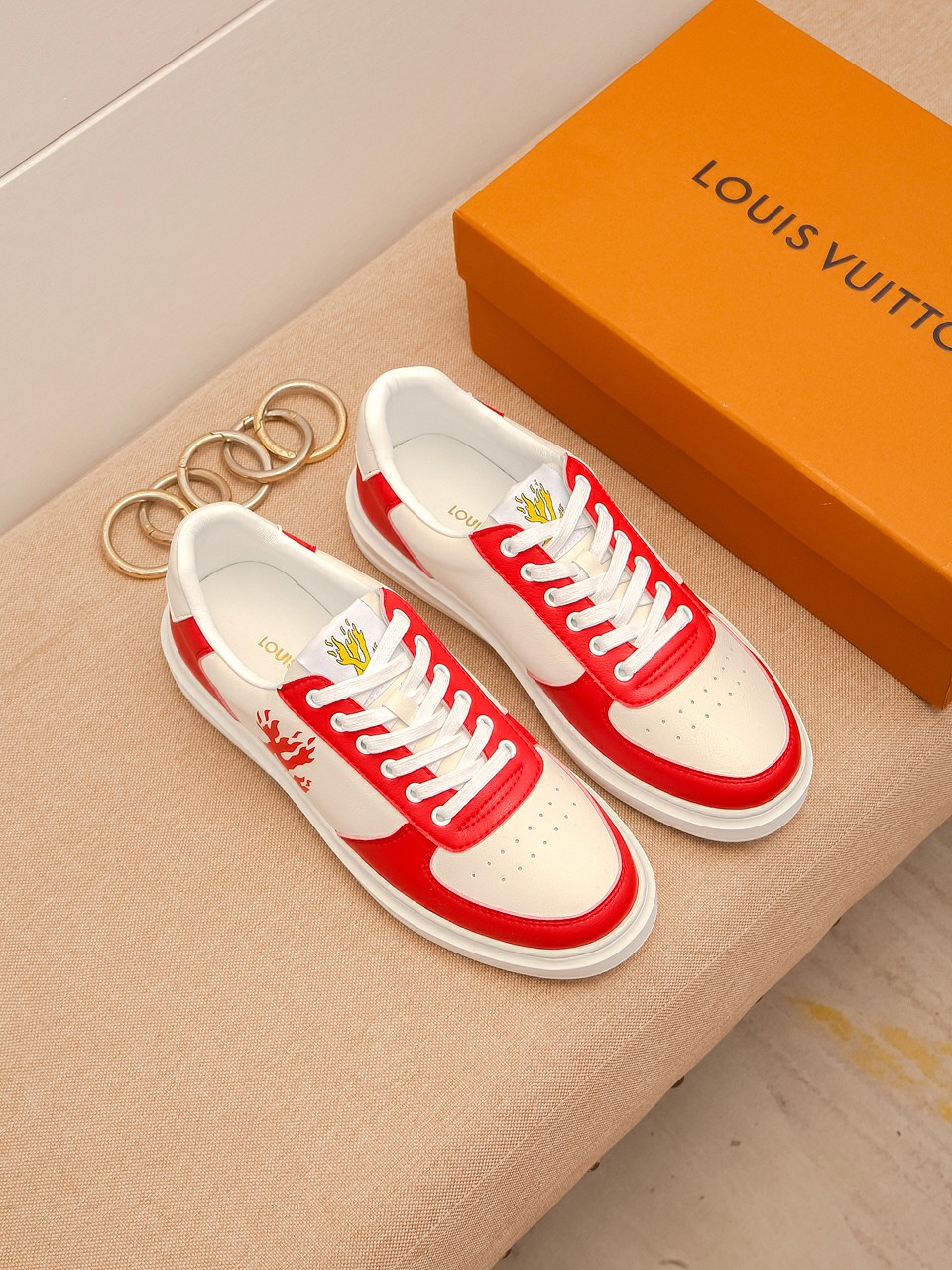 Fake AAA+
 Louis Vuitton Casual Shoes Printing Genuine Leather Rubber Fashion Casual