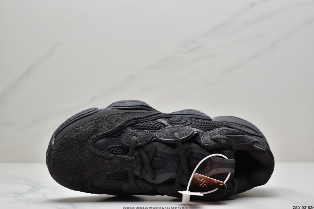 320  Yeezy 500 Desert Rat 纯黑配色 F36640