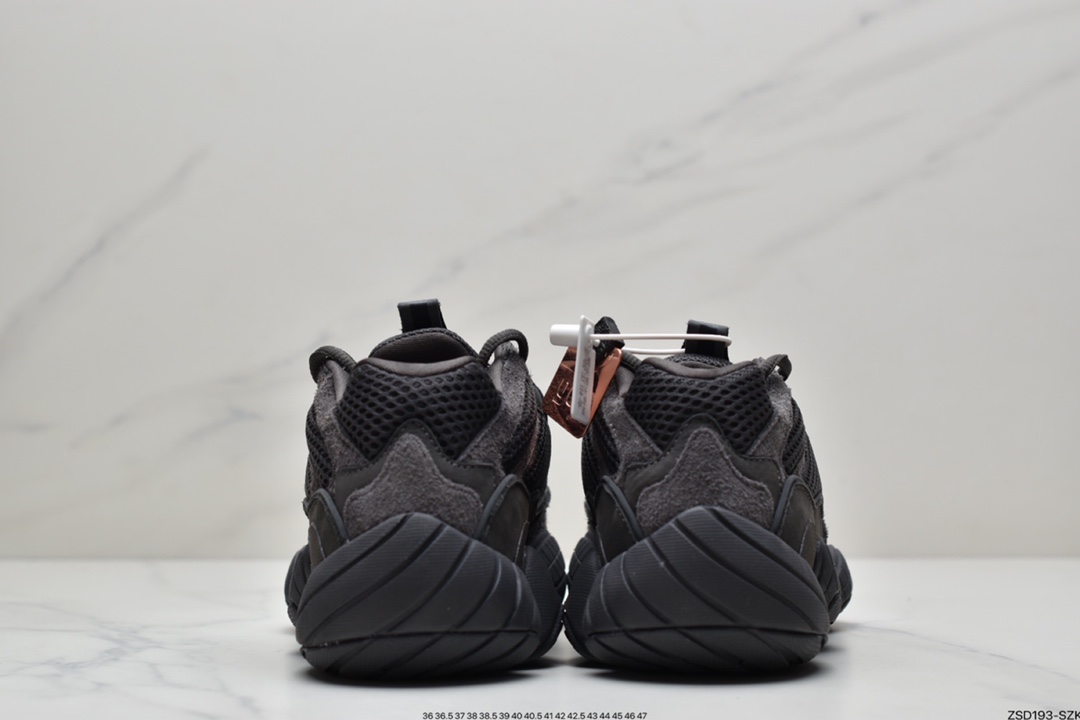 320  Yeezy 500 Desert Rat 纯黑配色 F36640