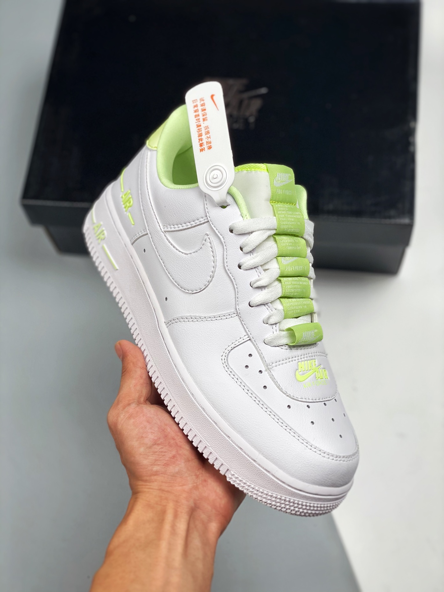 Nike Air Force 07 blanco amarillo fluorescente, única versión correcta, fotos reales en primer lanzamiento, reinterpret…