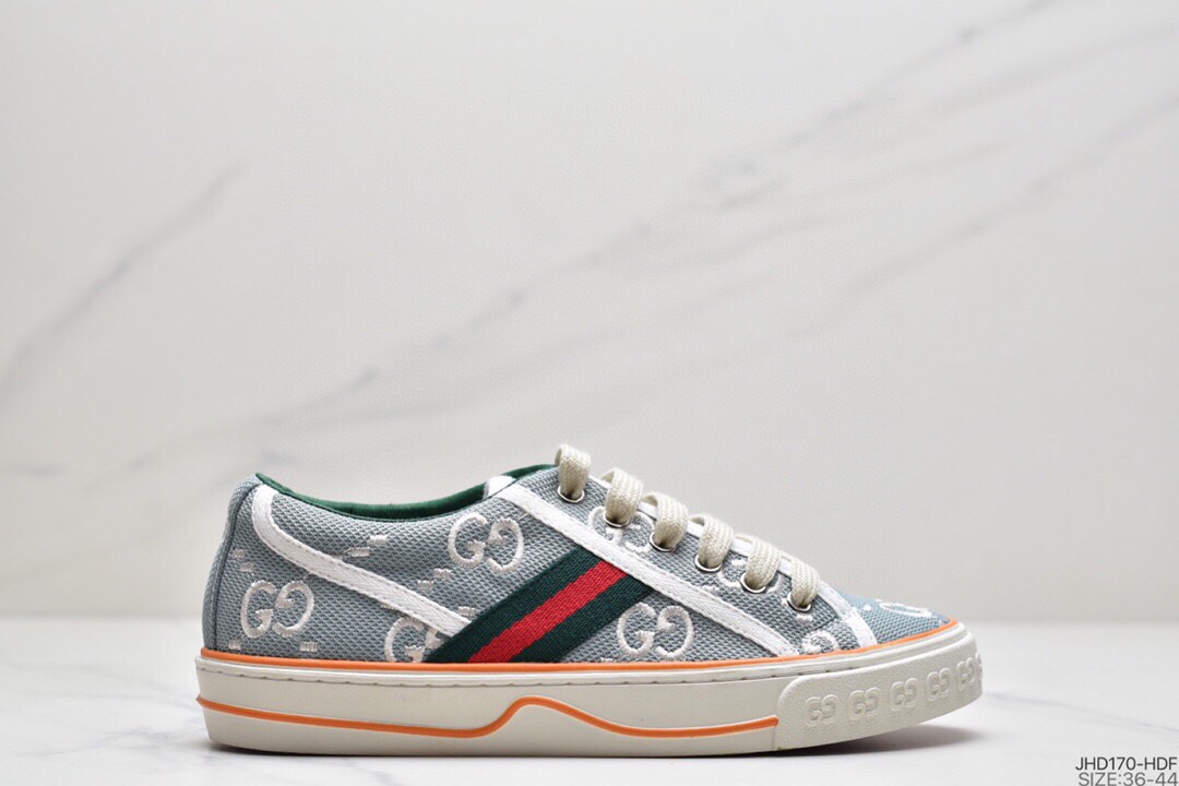 190  2020ss春季新色 奢品牌GU古驰 Tennis 1977 Print Sneaker
