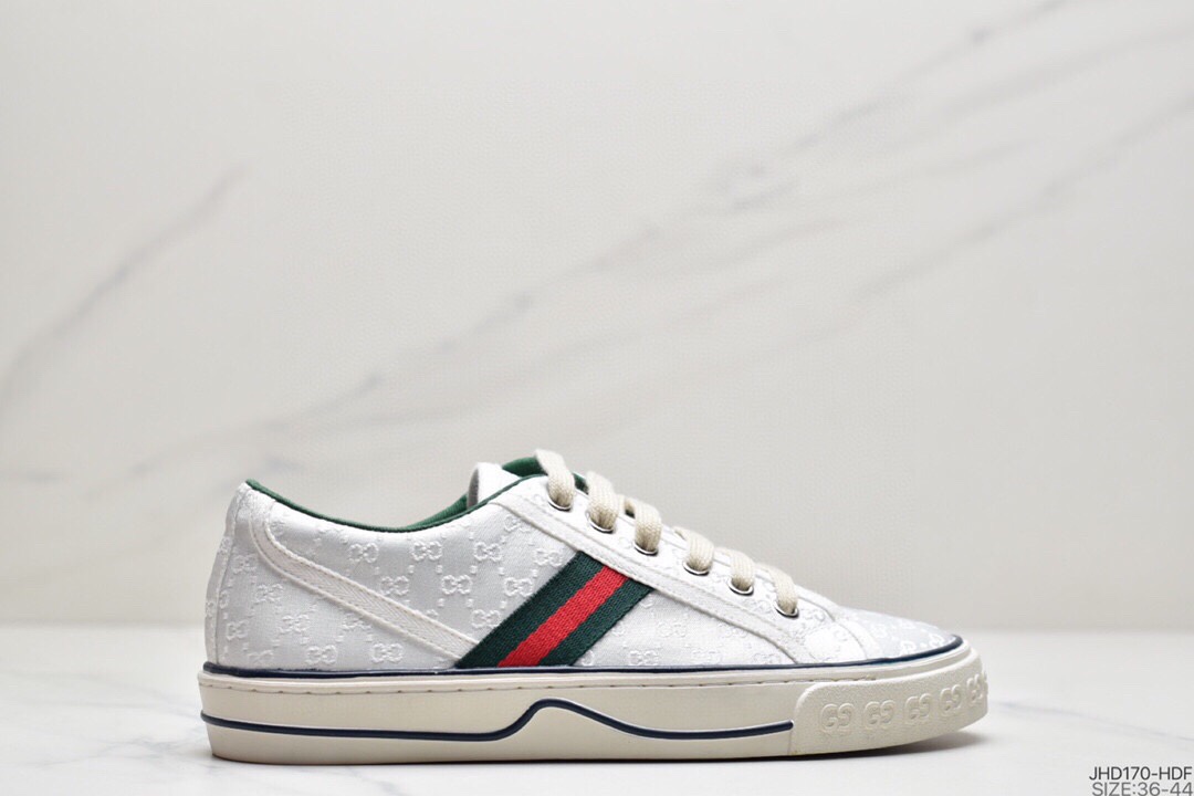 190  2020ss春季新色 奢品牌GU古驰 Tennis 1977 Print Sneaker