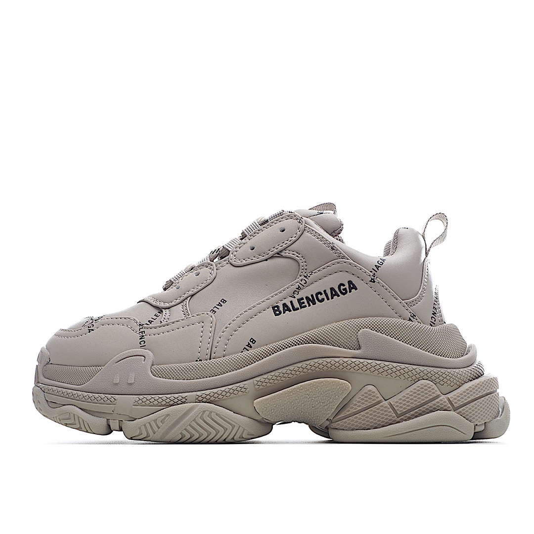 J5 公司级原盒Balenciaga  Triple S 巴黎世家老爹鞋 1.0八层底 突破不可能 首发原底八层组合巴黎世家 不做任何对比 眼见为实 组合细节最接近原版原底八层组合 首家实现原档电绣同步公司 字体对位不连线 TPU原模亮底 透气孔厚度均匀 完美公司玩家 艺术家 欢迎细节鉴赏配套布袋、鞋带、合格证齐全