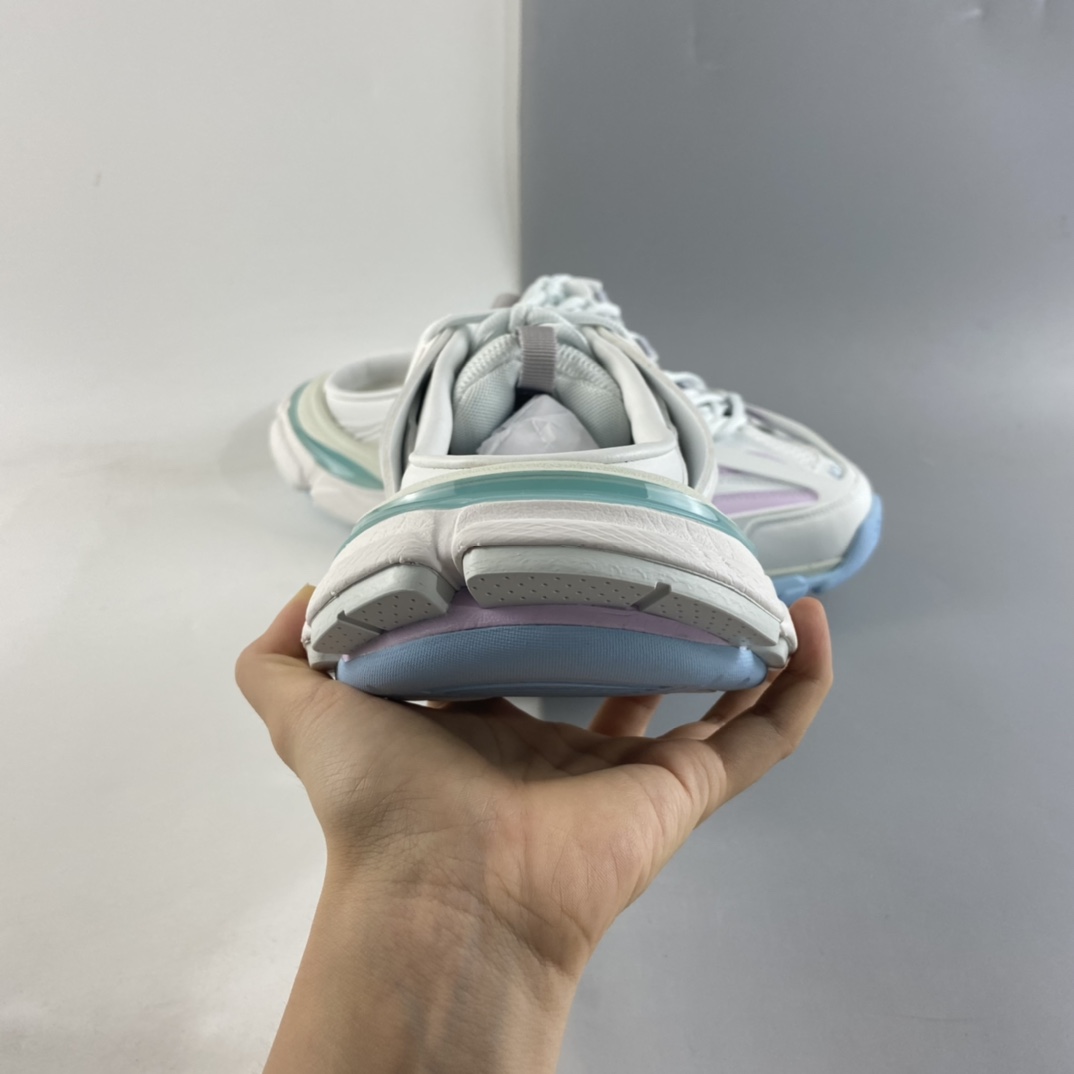 P400  Balenciaga Sneaker Tess s.Gomma MAILLE WHITE/ORANGE 2021ss 巴黎世家3.0 W3AC49045