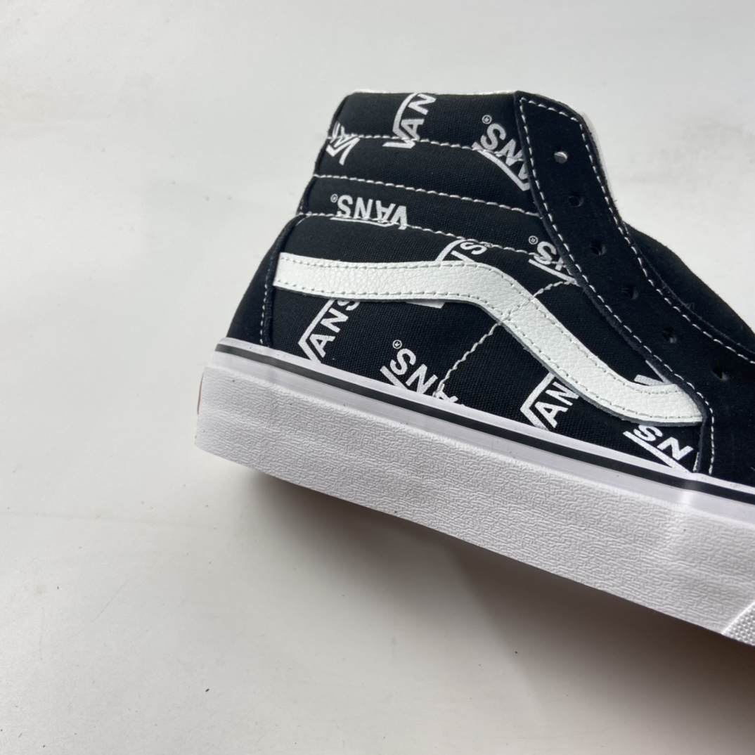 P160   Vans SK8-HI经典黑白字母logo高帮男女鞋休闲板鞋 VN0A4U3CTDW