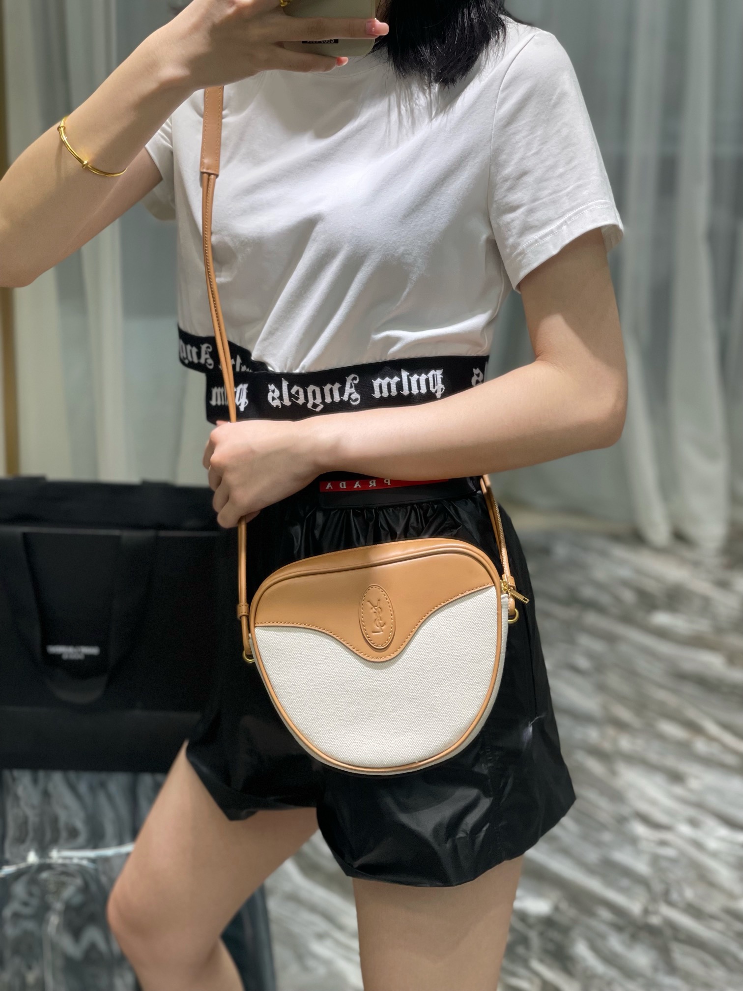 HERMES tote bag [purchased] nylon