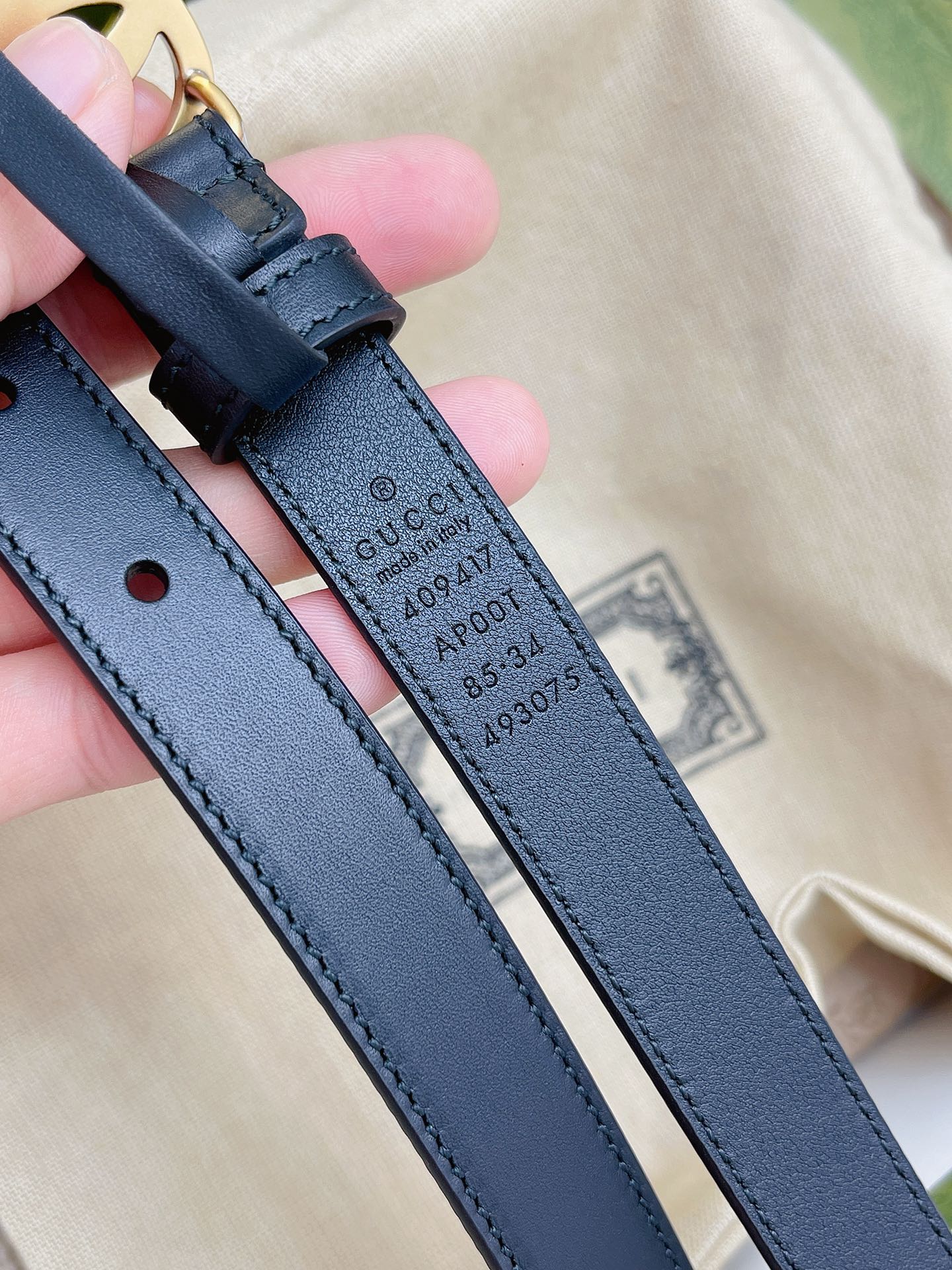 G.ucci 双G专柜货 2.0cm 正版开模  贸易公司货出口意大利 百分百意大利原厂小牛皮 皮质细腻带原厂香味  正品五金经3层真空电镀 纯手工订制 原单品质 出入专柜毫无压力 高端商务休闲款 简约百搭 P160