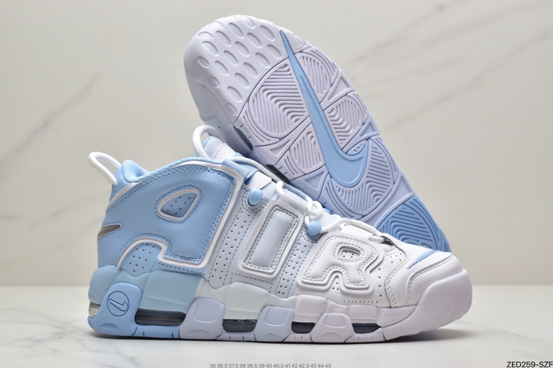 260 耐克Nike Air More Uptempo 白淡蓝代表着历史最高版本皮蓬DJ5159-400