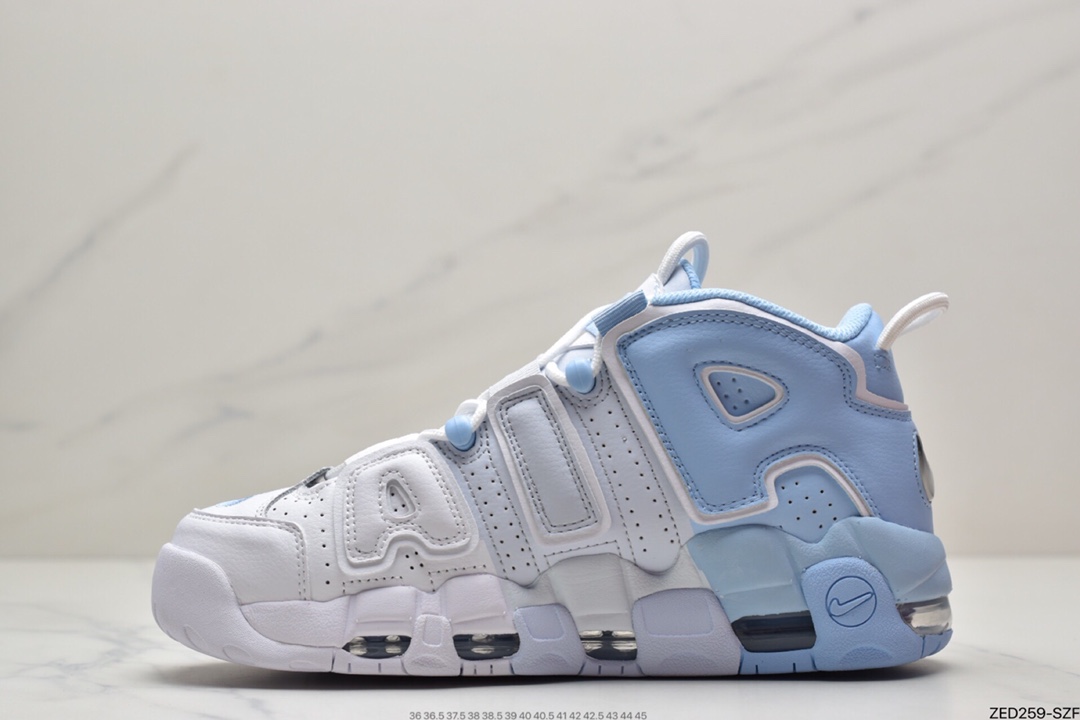 260 耐克Nike Air More Uptempo 白淡蓝代表着历史最高版本皮蓬DJ5159-400