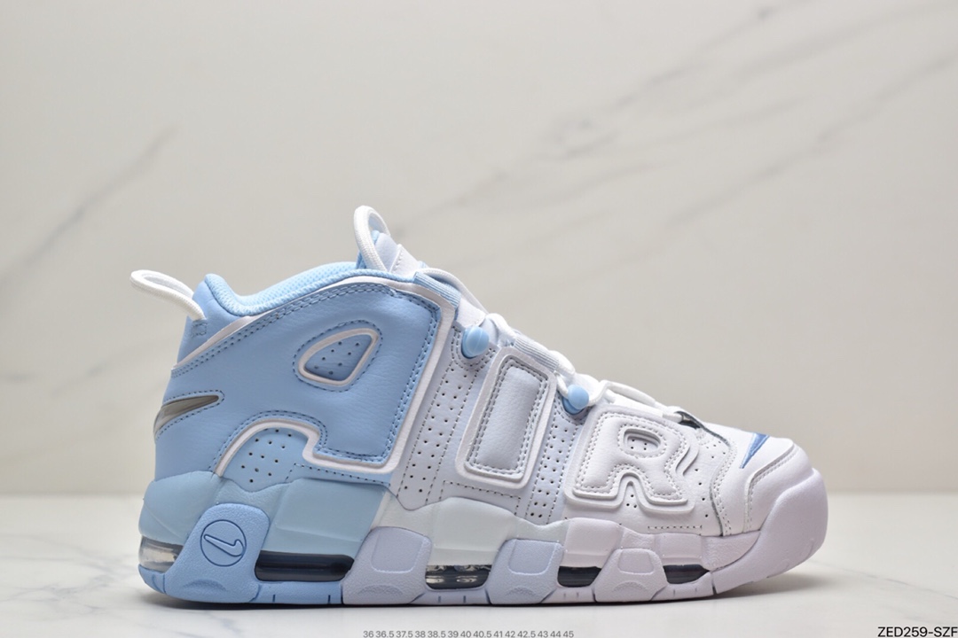 260 耐克Nike Air More Uptempo 白淡蓝代表着历史最高版本皮蓬DJ5159-400