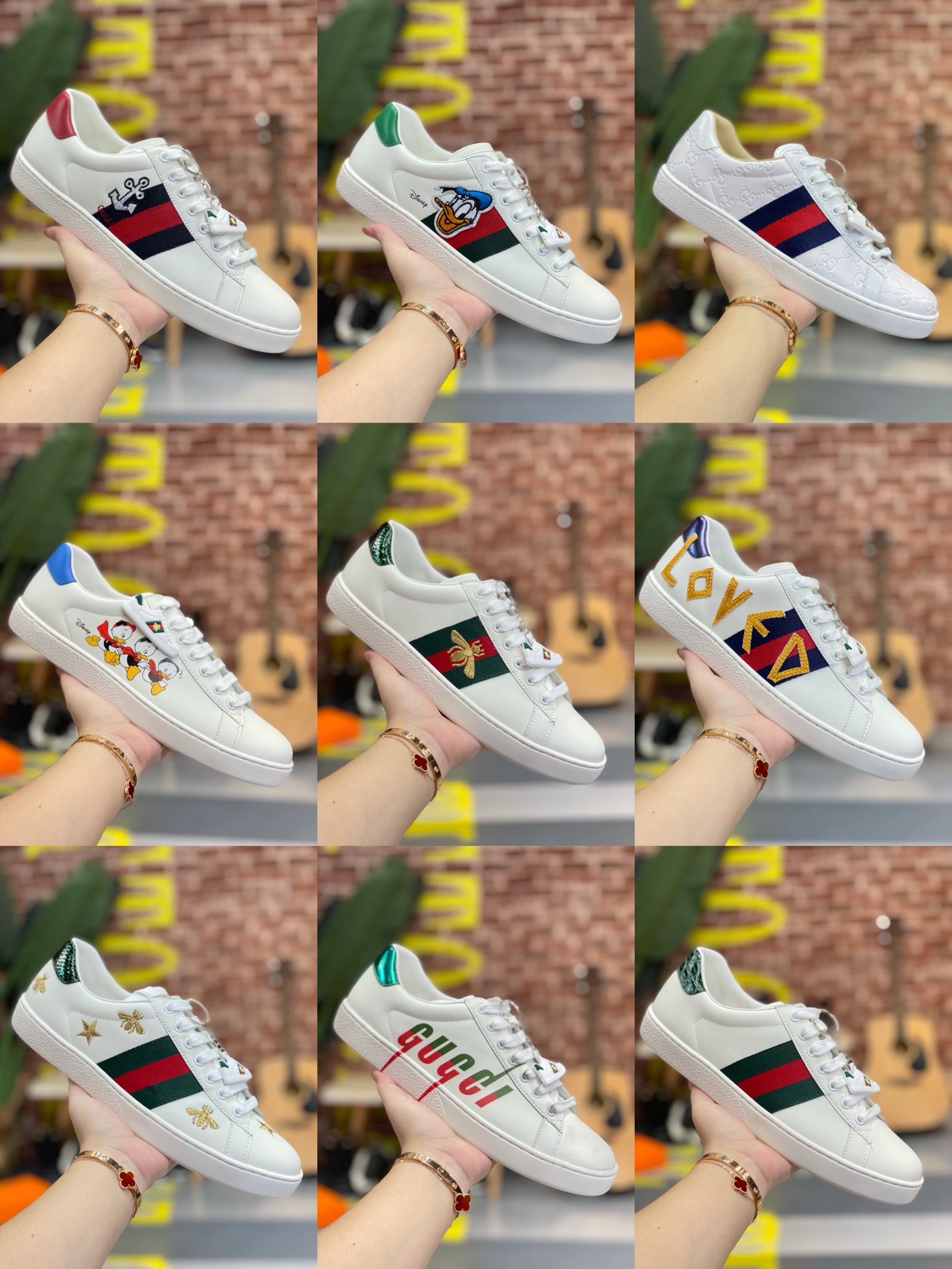 Gucci Chaussures De Skate Blanc