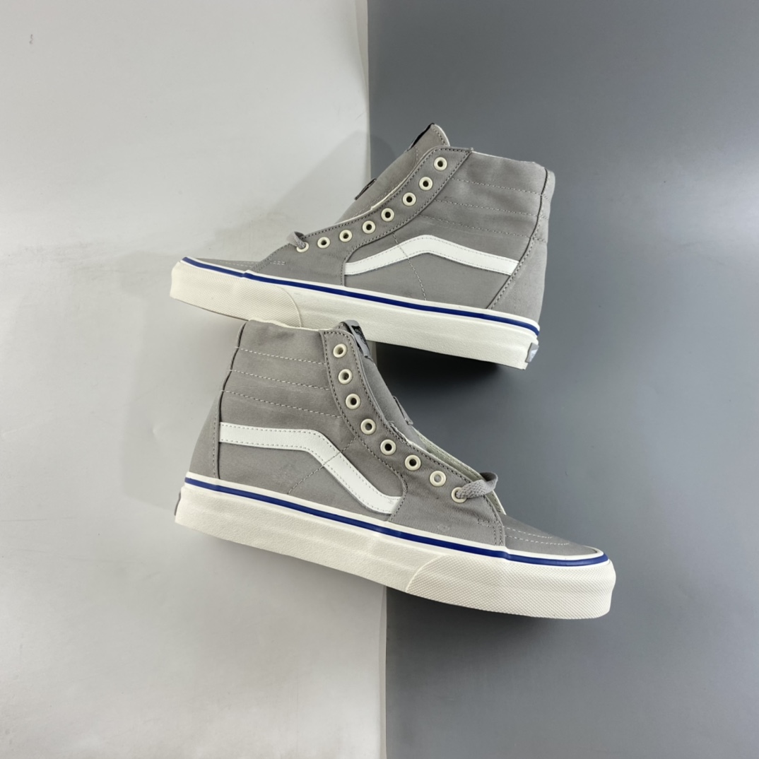 P150  Vans Sk8-Hi Slim 范斯官方侧边条纹高帮轻薄帆布高帮板鞋 VN0A4U164U4