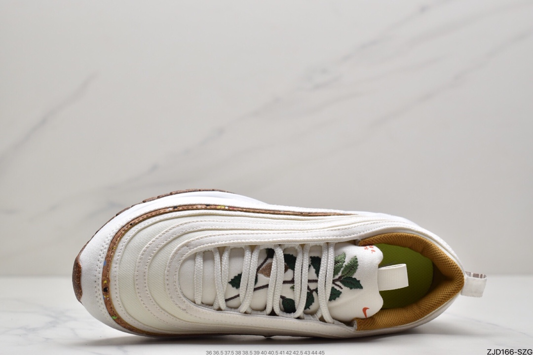 240  耐克 NIKE Air Max 97 SE ”Cork” 米白 软木塞 植物刺绣 DC3986-100