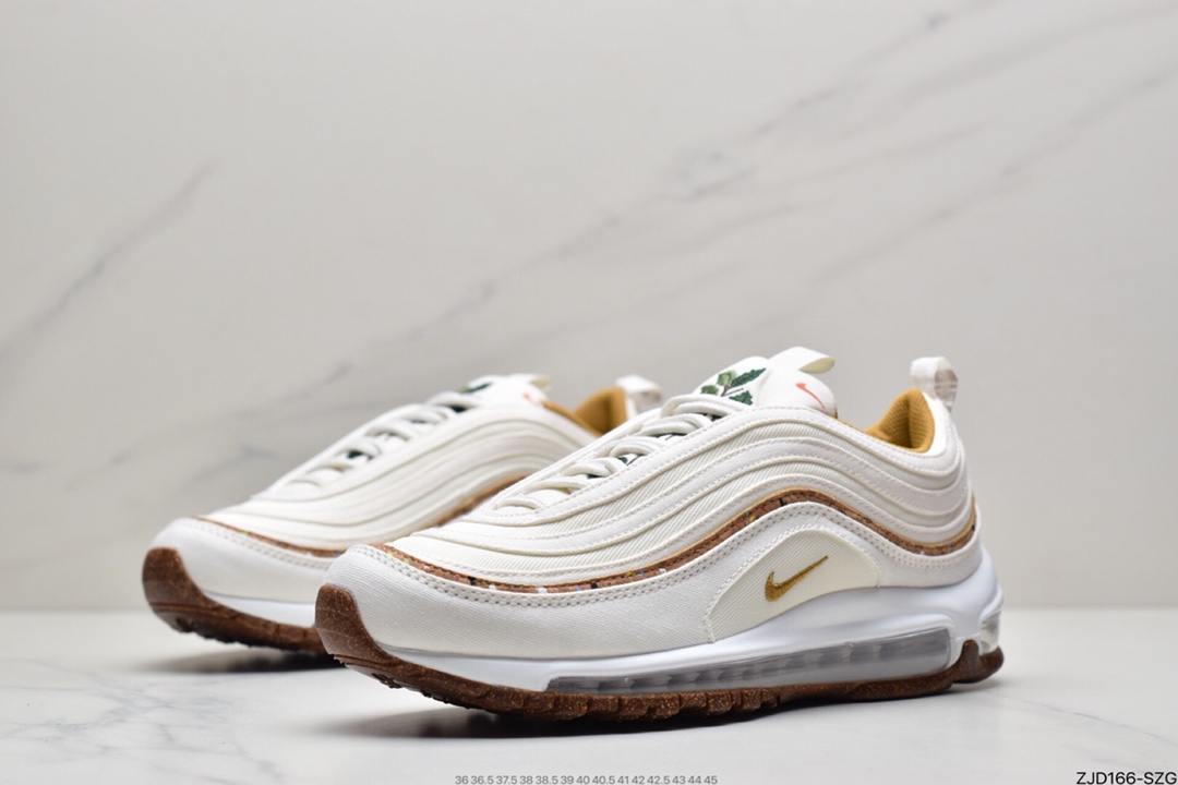 240  耐克 NIKE Air Max 97 SE ”Cork” 米白 软木塞 植物刺绣 DC3986-100