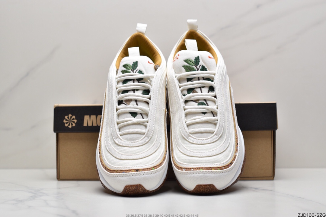 240  耐克 NIKE Air Max 97 SE ”Cork” 米白 软木塞 植物刺绣 DC3986-100