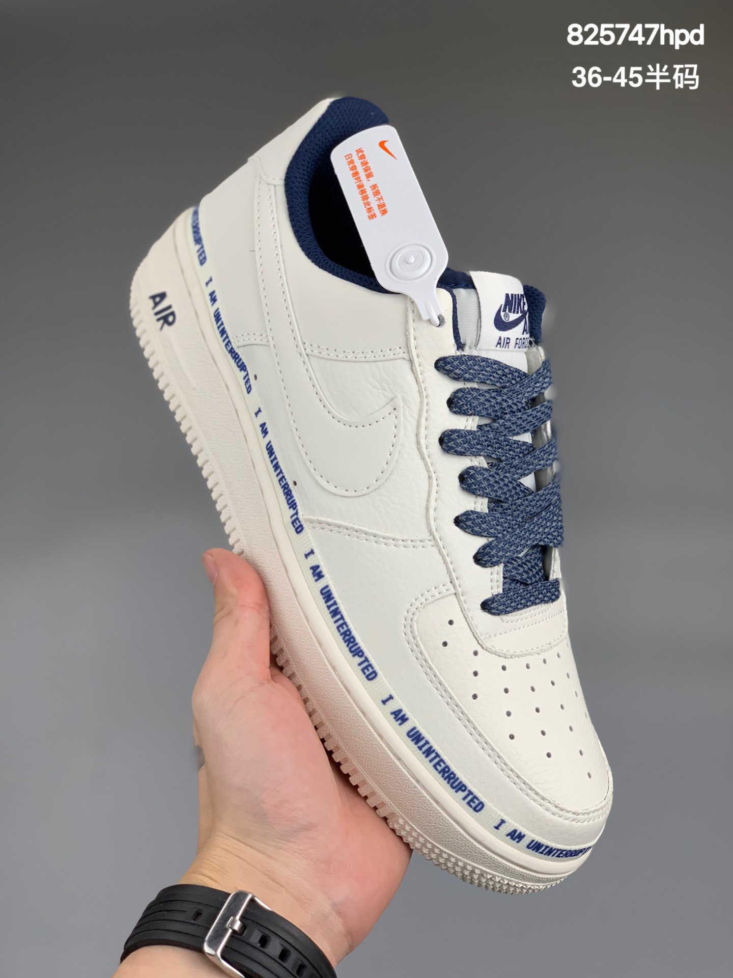 
公司级 耐克 Nike Air Force 1 Low 经典空军一号低帮缓震运动休闲板鞋。原装正确皮料 经得住实测考验 原档鞋楦、纸板数据 精准比对原档案 细节、皮料色度 质感 只对比原鞋
官方货号NU6602 301
尺码：36-45半码
编码：825747hpd