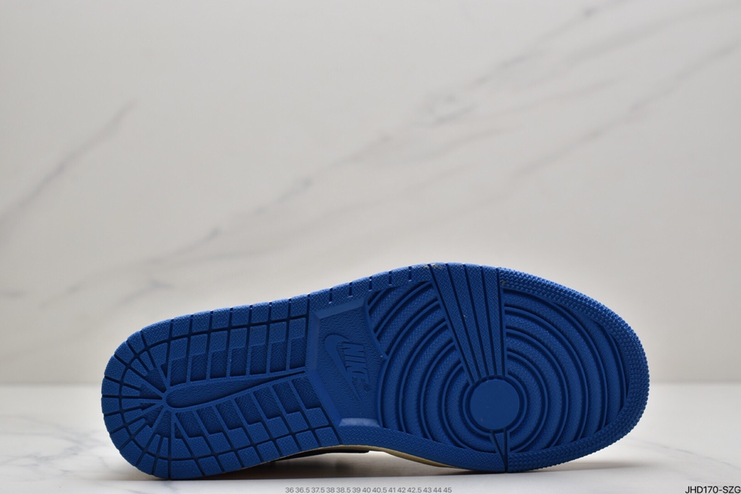 190 Travis Scott x Fragment x Air Jordan 1 Low“Military Blue”闪电倒钩高帮DM7866-140