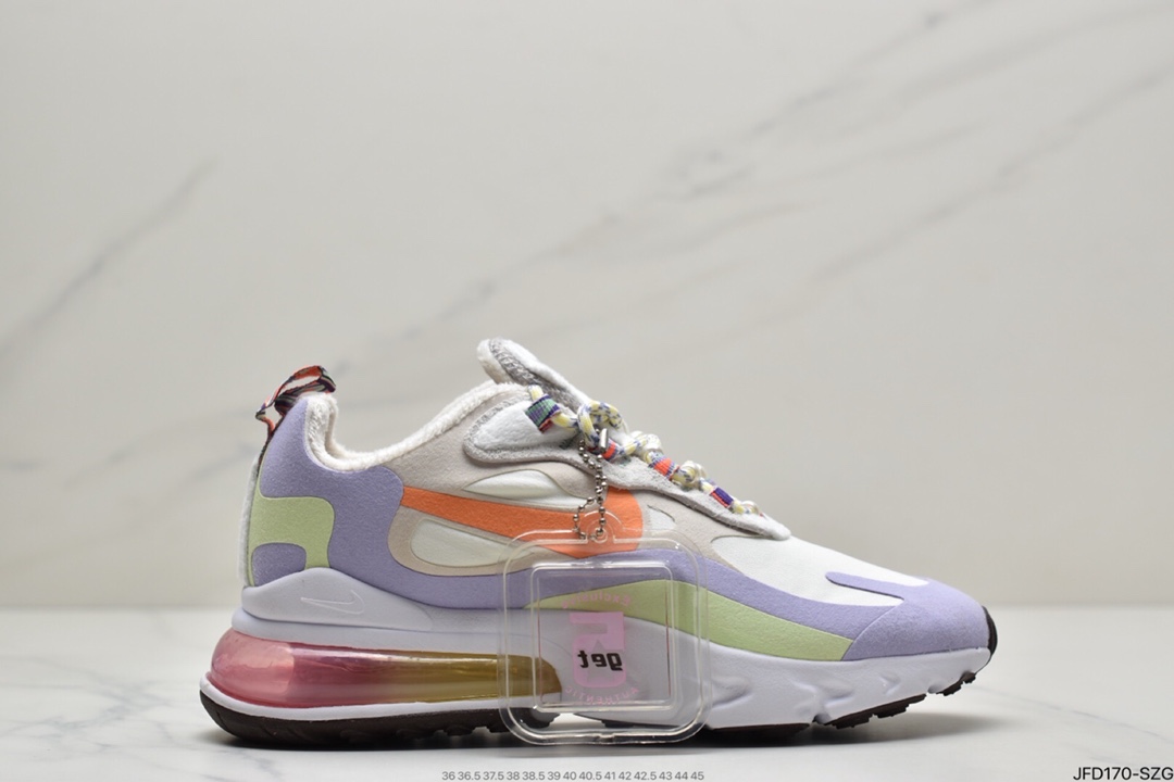 170 耐克Nike Air Max 270 React耐克270瑞亚跑鞋  CT1833-100
