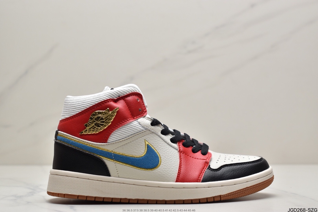 180 耐克NIKE Air Jordan 1 Retro Mid”White Camo”AJ1乔丹一代篮球鞋DC9035-100