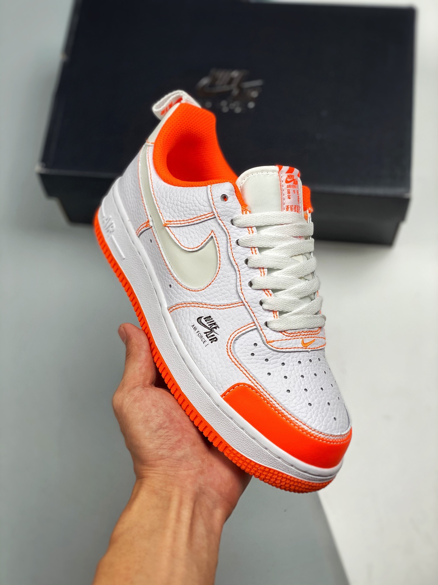Air Force 1 Premium "MirindaOrange" Mirinda, horma original y plantilla original, estilo auténtico de Air Force, enfoca…