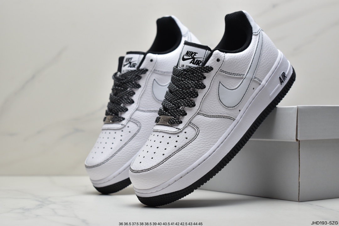 190 Air Force 1 ’07 黑白反光缝线 原楦头原纸板 纯正空军板鞋CN2896-104-莆田鞋,莆田鞋货源,高仿鞋,高仿鞋货源,安福档口,莆田高仿鞋,莆田鞋批发,高仿鞋批发,莆田高仿运动鞋,高仿运动鞋,莆田运动鞋 190 Air Force 1 ’07 黑白反光缝线 原楦头原纸板 纯正空军板鞋CN2896-104