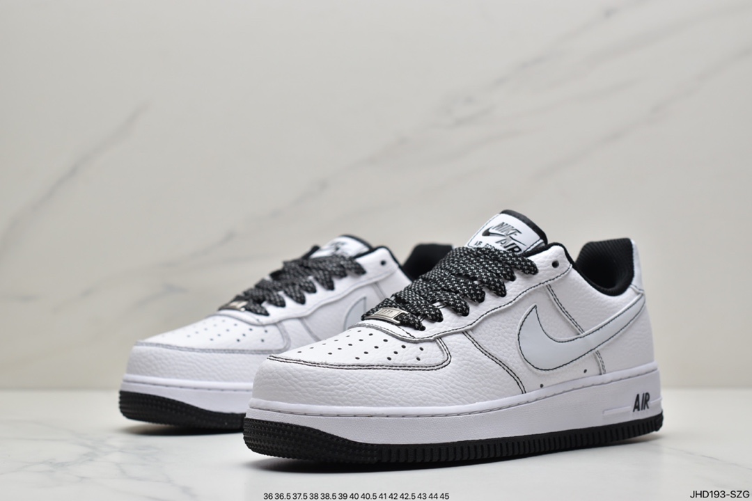 190 Air Force 1 ’07 黑白反光缝线 原楦头原纸板 纯正空军板鞋CN2896-104-莆田鞋,莆田鞋货源,高仿鞋,高仿鞋货源,安福档口,莆田高仿鞋,莆田鞋批发,高仿鞋批发,莆田高仿运动鞋,高仿运动鞋,莆田运动鞋 190 Air Force 1 ’07 黑白反光缝线 原楦头原纸板 纯正空军板鞋CN2896-104