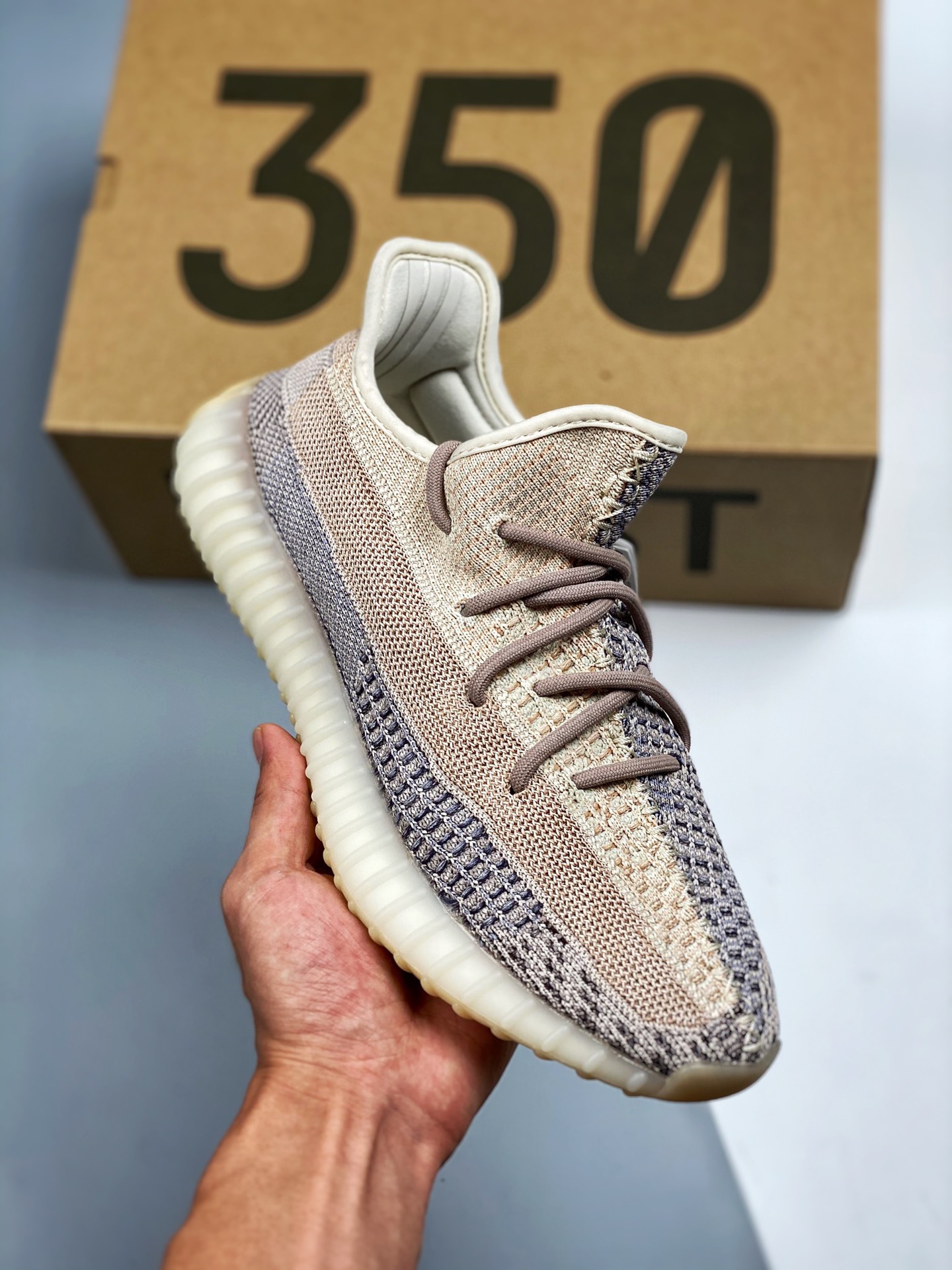 Suministro exclusivo de canal, versión pura original que pasa la verificación Yeezy 350V2 "Black" Perla gris …