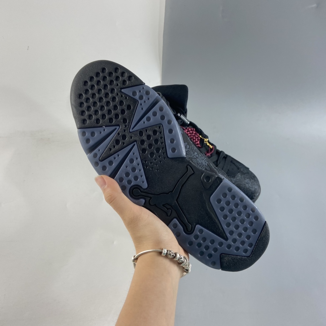 P480  Air Jordan 6 SD WMNS“Singles Day”AJ6 乔6黑丝绸国中结 DB9818-001