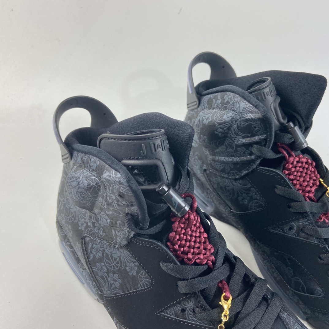 P480  Air Jordan 6 SD WMNS“Singles Day”AJ6 乔6黑丝绸国中结 DB9818-001