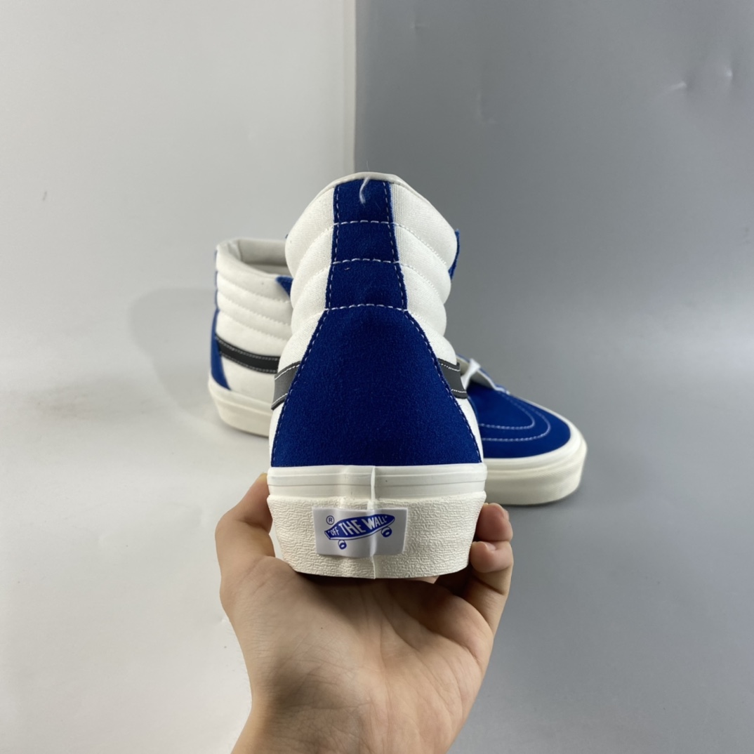 P160  Vans SK8-Hi 安纳海姆系列 范斯官方 蓝白拼色高帮硫化板鞋 VNOA38GF4UJ