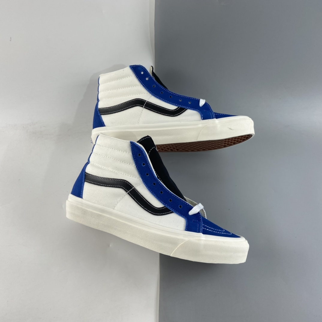 P160  Vans SK8-Hi 安纳海姆系列 范斯官方 蓝白拼色高帮硫化板鞋 VNOA38GF4UJ