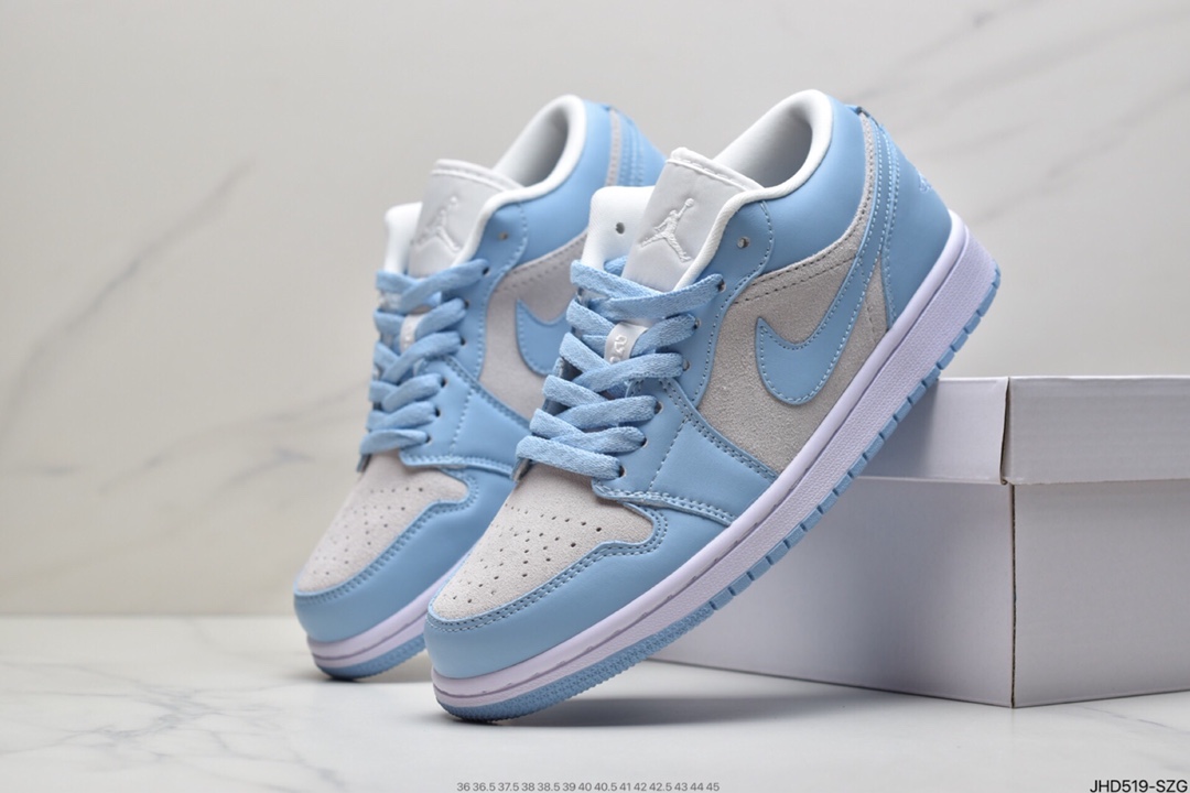 190 Nike Wmns Air Jordan 1 Low”Wmns Air Jordan 1 Low”White Wolf Grey”AJ1乔丹一代DC0774-050