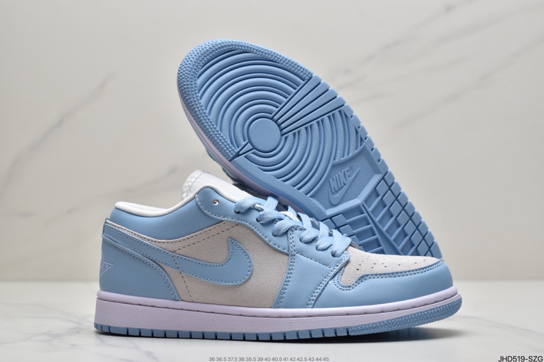 190 Nike Wmns Air Jordan 1 Low”Wmns Air Jordan 1 Low”White Wolf Grey”AJ1乔丹一代DC0774-050